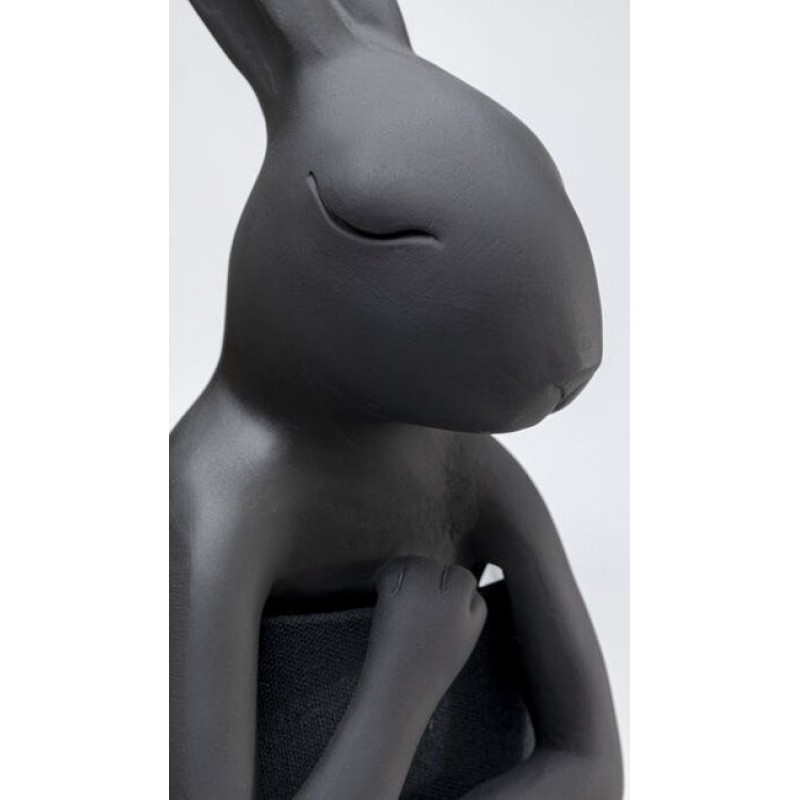 Table Lamp Animal Rabbit Matt Black 68cm